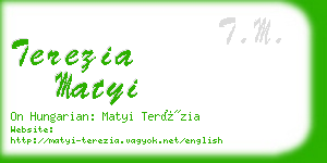 terezia matyi business card